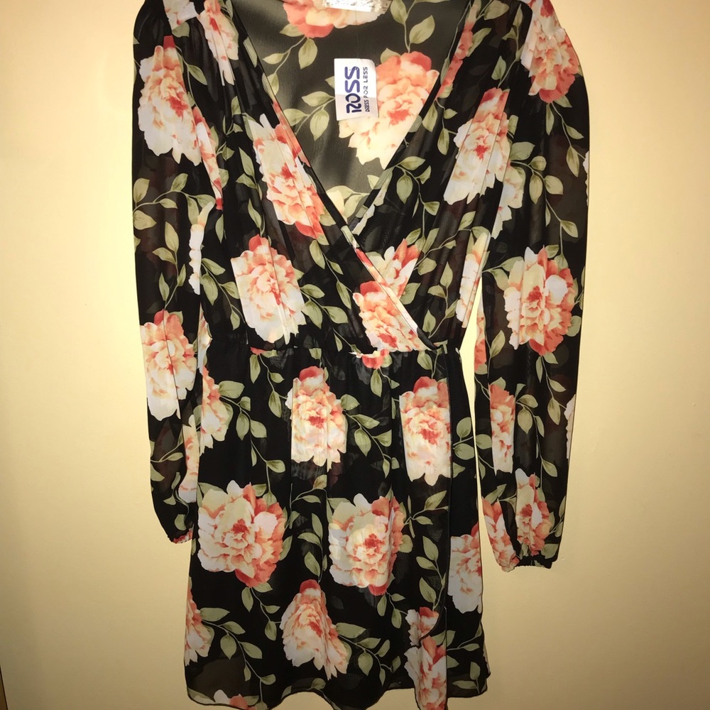 Flower Wrap Dress